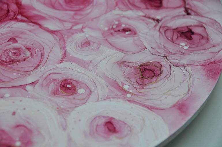 Original Abstract Floral Painting by Tati Y