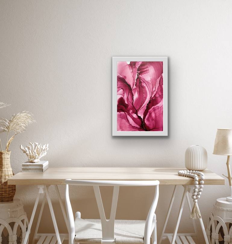 Original Abstract Floral Painting by Tati Y