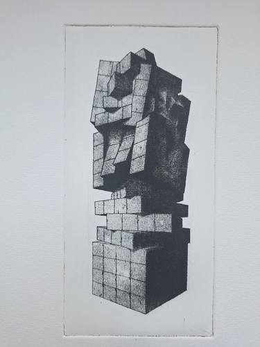 Original Contemporary Abstract Printmaking by Michael Drennan