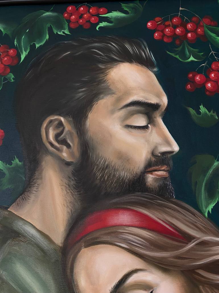 Original Contemporary Love Painting by Veronika Zabarna
