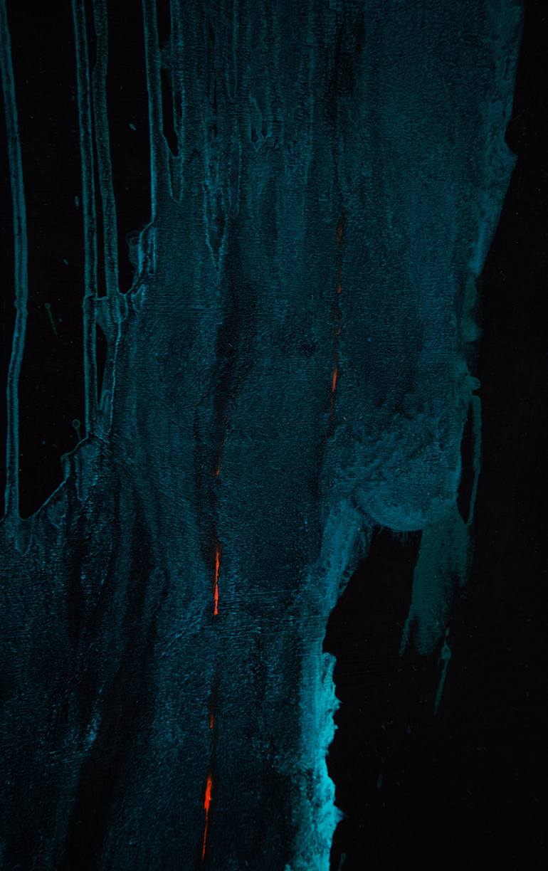 Original Abstract Outer Space Painting by Aleksandr K