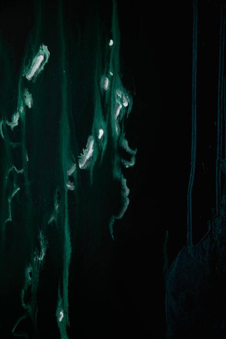 Original Abstract Outer Space Painting by Aleksandr K