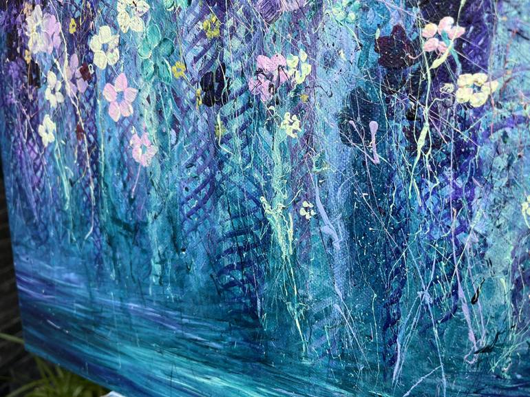 Original Expressionism Floral Painting by Niky Rahner