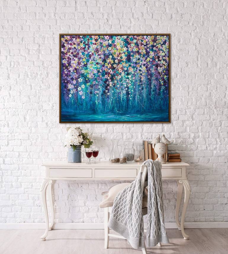 Original Expressionism Floral Painting by Niky Rahner