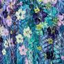 Close up of Floral Splatter Painting