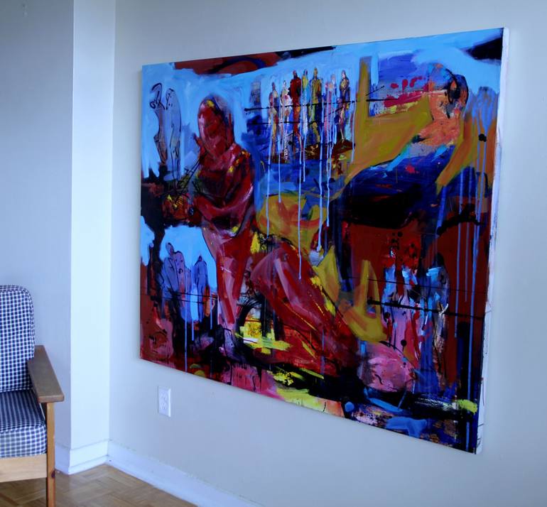 Original Abstract Painting by Mustafa Cetin