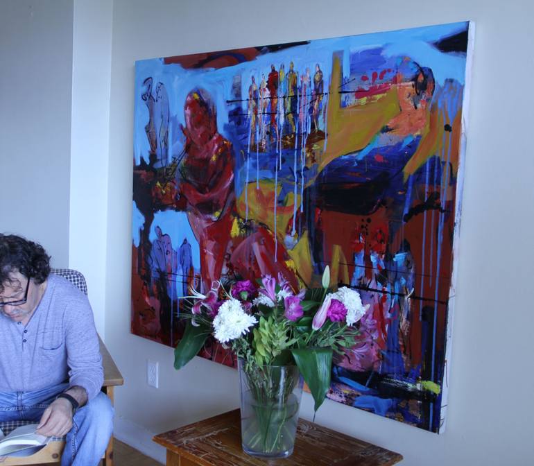 Original Abstract Painting by Mustafa Cetin