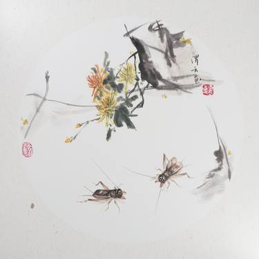 Original Impressionism Botanic Paintings by Song Hongde