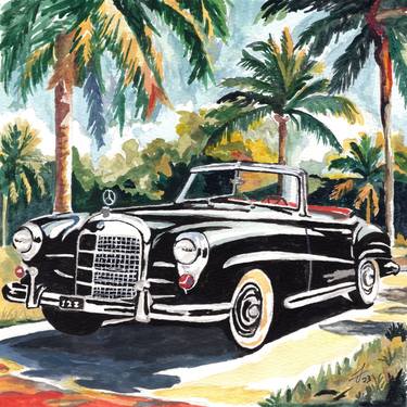 Print of Art Deco Automobile Paintings by Tom Jenkins