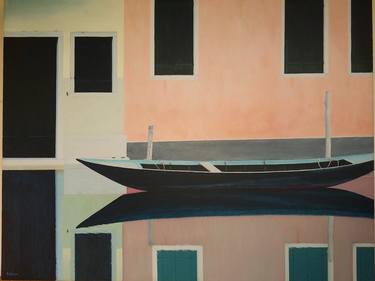 Original Fine Art Boat Paintings by Duane BigEagle