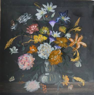Original Expressionism Floral Paintings by Tayyaba zaniab