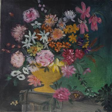 Original Expressionism Floral Paintings by Tayyaba zaniab