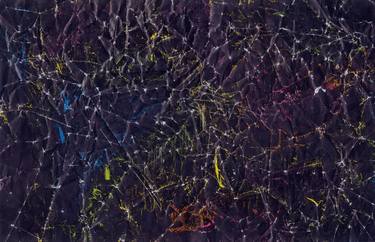 Original Abstract Expressionism Outer Space Painting by Elizabeth Miller Mccue