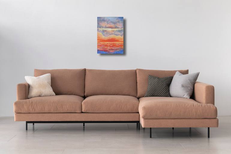 Original Abstract Expressionism Seascape Painting by Maryna Nikolaychuk