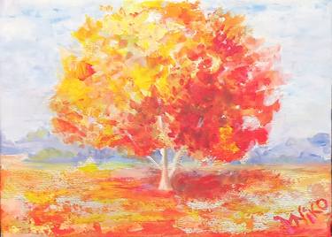 Original Abstract Landscape Paintings by Maryna Nikolaychuk