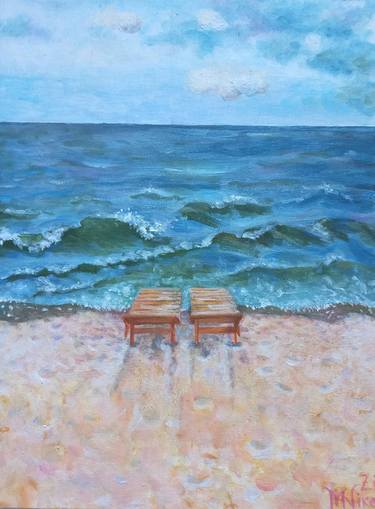 Original Impressionism Seascape Paintings by Maryna NIkolaychuk