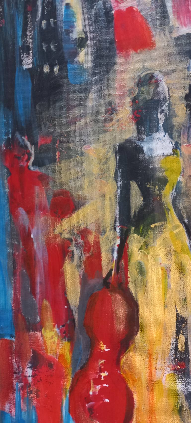 Original Abstract Expressionism Abstract Painting by Maryna Nikolaychuk