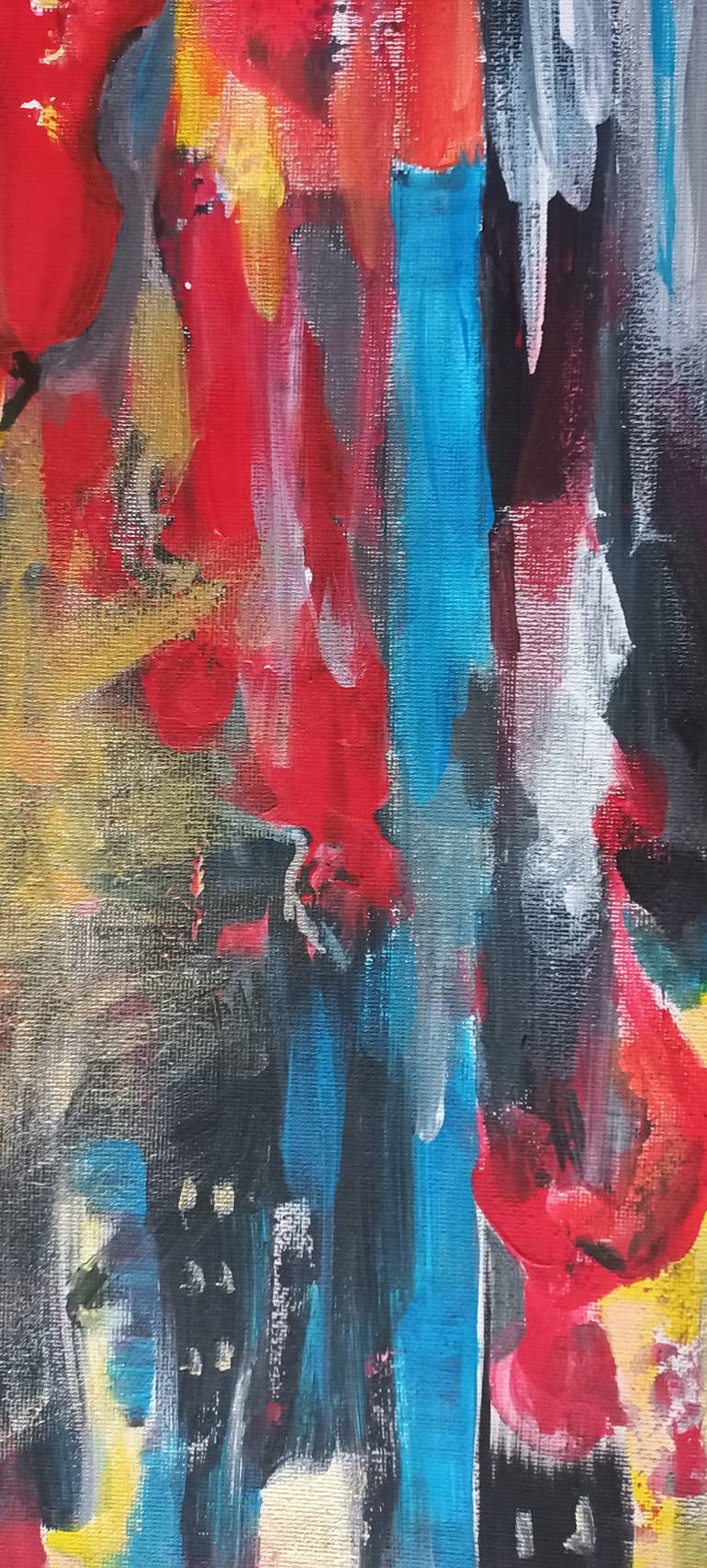 Original Abstract Expressionism Abstract Painting by Maryna Nikolaychuk
