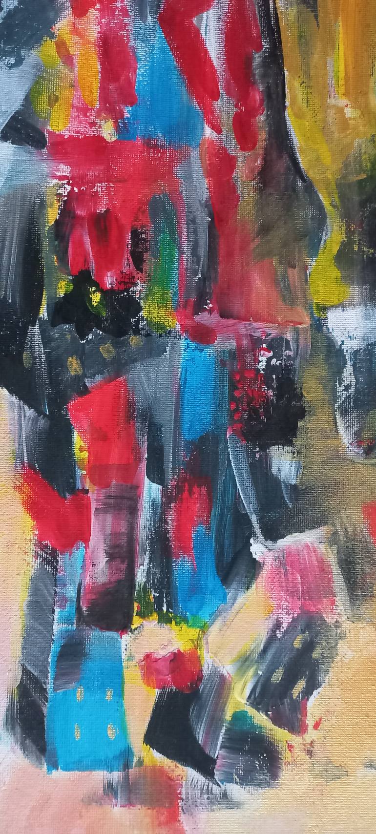 Original Abstract Expressionism Abstract Painting by Maryna Nikolaychuk