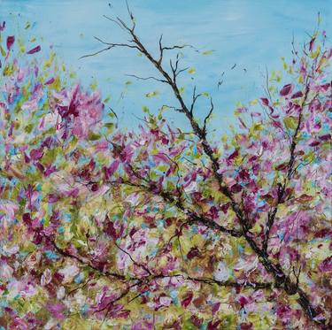 Print of Impressionism Floral Paintings by Francoise Lama-Solet