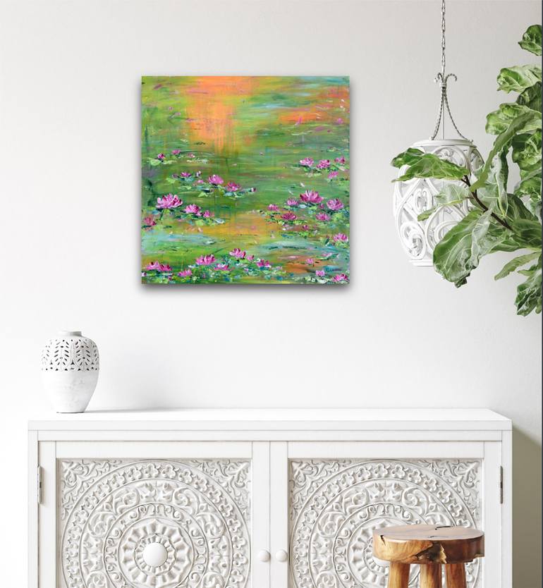 Original Contemporary Floral Painting by Francoise Lama-Solet