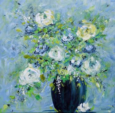 Original Impressionism Floral Paintings by Francoise Lama-Solet