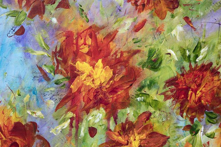 Original Contemporary Floral Painting by Francoise Lama-Solet