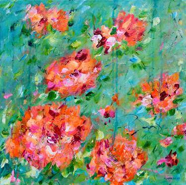 Original Impressionism Floral Paintings by Francoise Lama-Solet