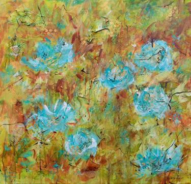 Original Contemporary Floral Painting by Francoise Lama-Solet