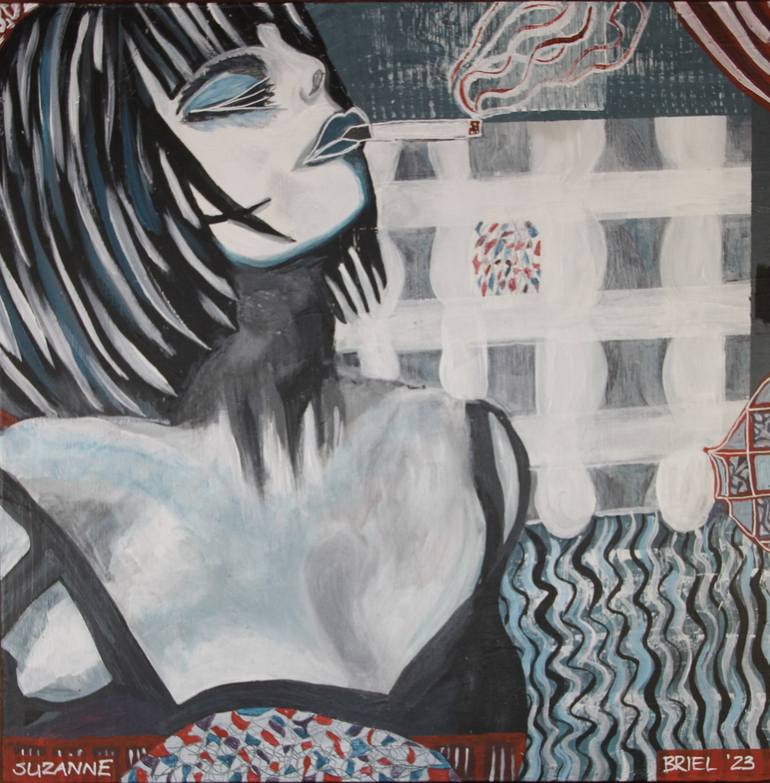 Print of Pop Art Portrait Paintings by Audrey Briel