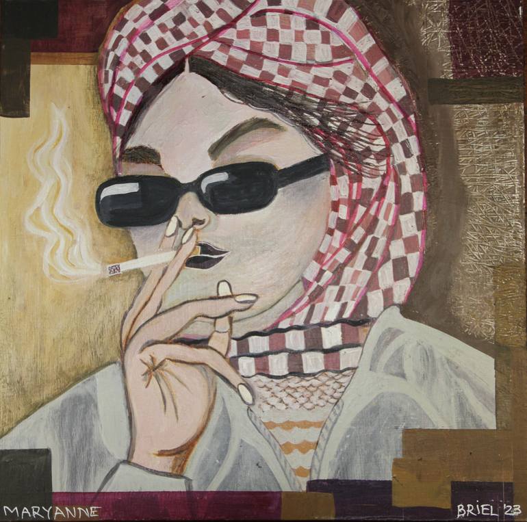 Print of Pop Art Portrait Paintings by Audrey Briel