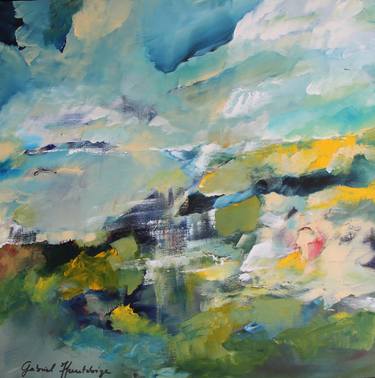 Original Expressionism Landscape Painting by Gabriel Heurtebize