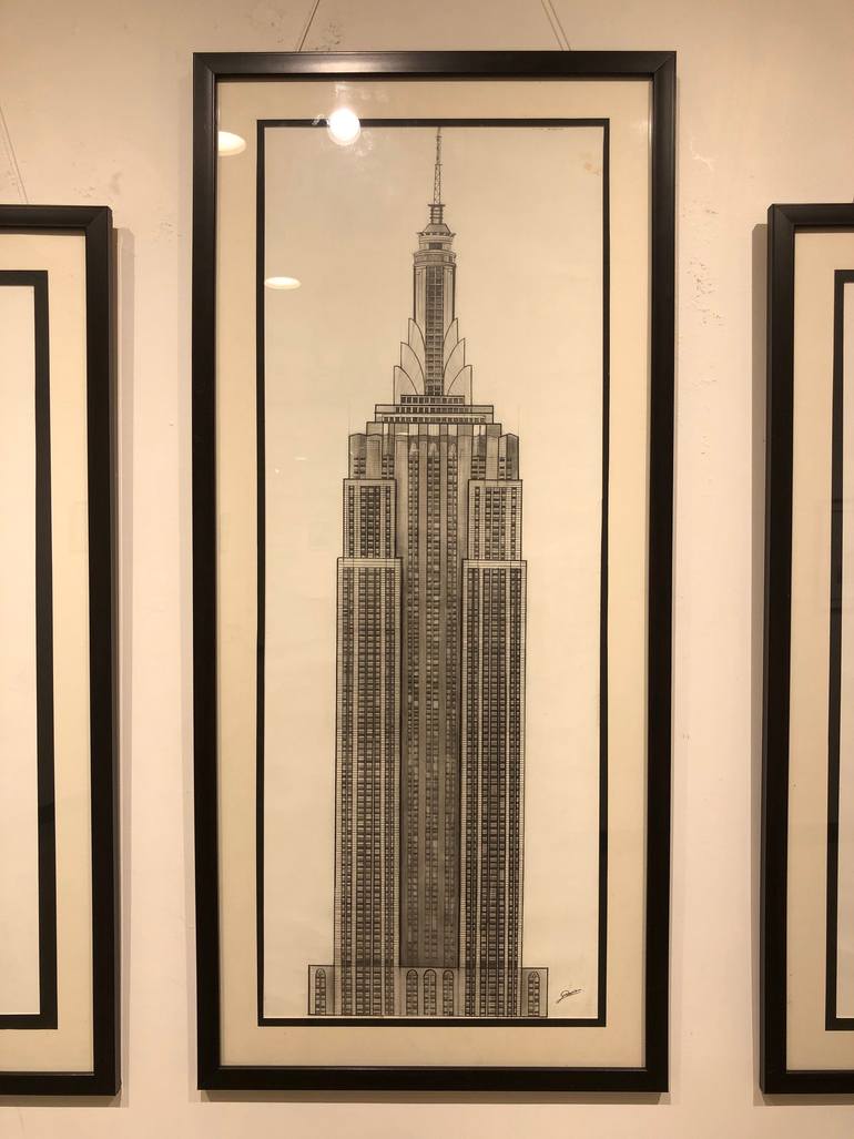 Empire State Building Painting by Deepika Suthar | Saatchi Art