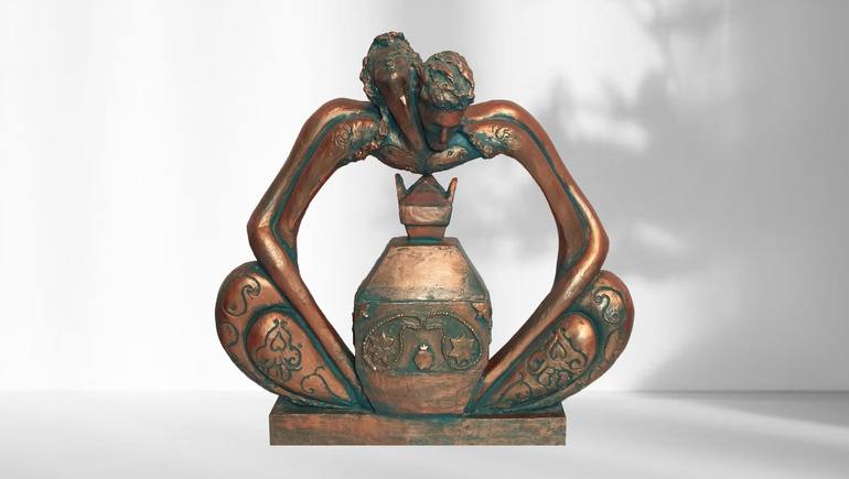 Print of Art Deco Love Sculpture by Miraga Shahbazov