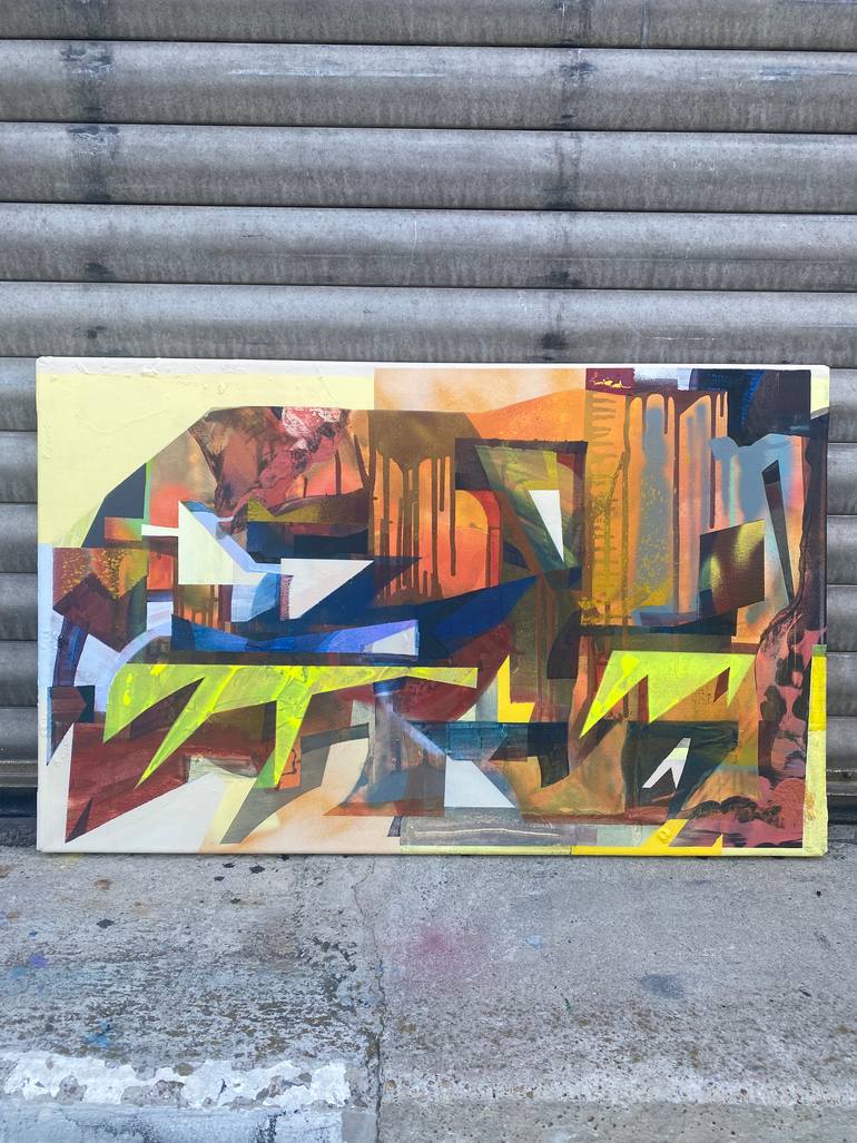 Original Abstract Expressionism Abstract Painting by Daniel Mank