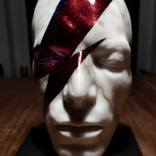 David Bowie, Aladdin Sane. life mask in marble. by Tim Bates