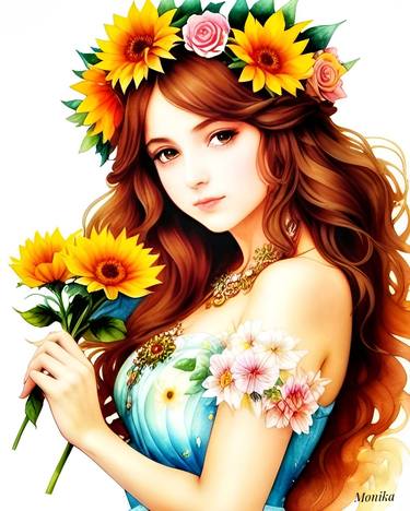The Goddess of Sunflowers thumb