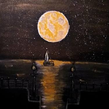 Original Impressionism Seascape Painting by Darren Baylor