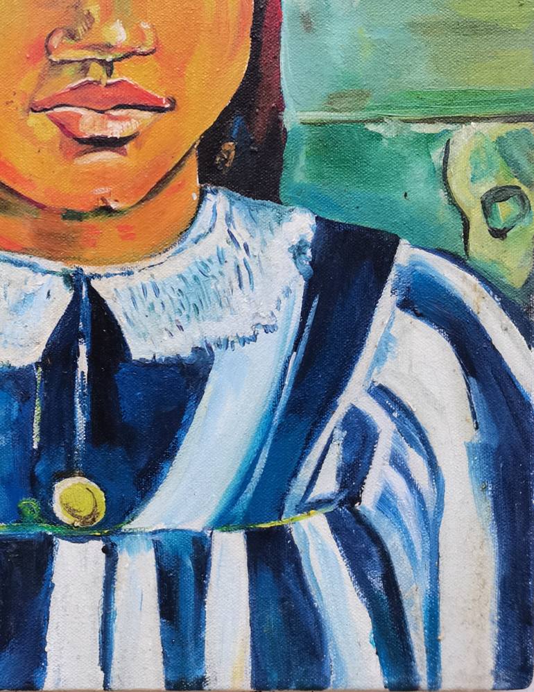 Original Expressionism People Painting by Tharuka Peiris