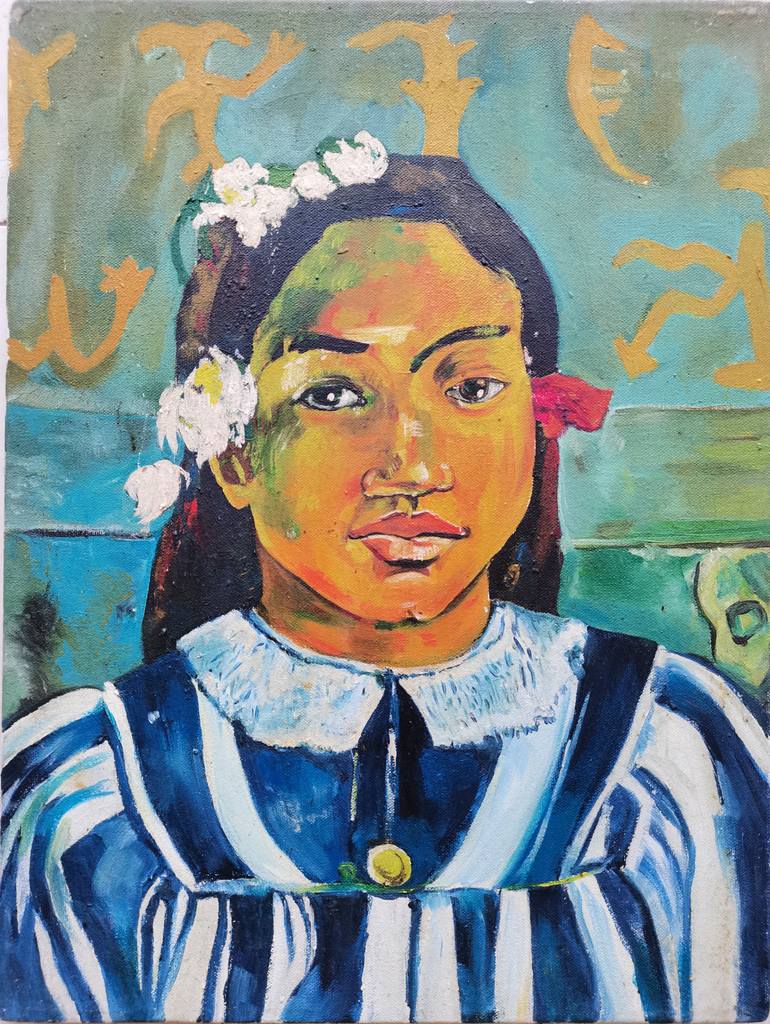 Original Expressionism People Painting by Tharuka Peiris