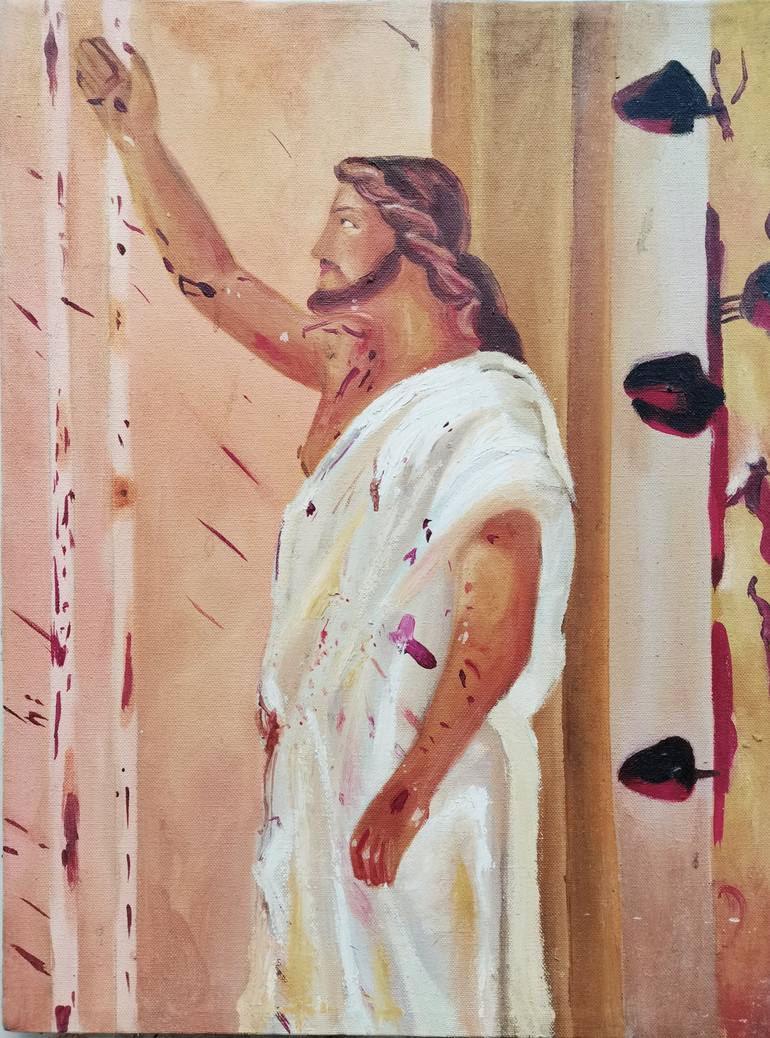 Original Realism Religious Painting by Tharuka Peiris