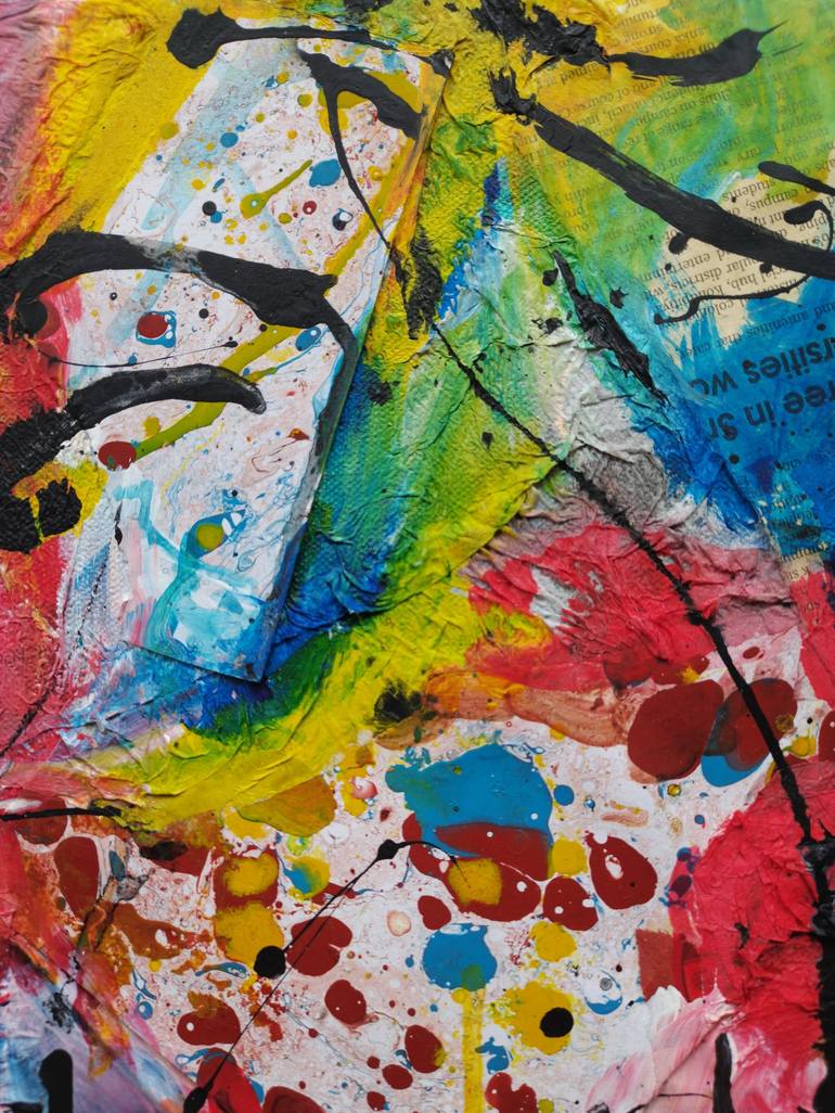 Original Abstract Pop Culture/Celebrity Painting by Tharuka Peiris