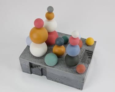 Original Minimalism Architecture Sculpture by Christina Krey