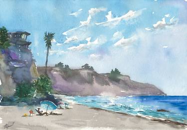Original Fine Art Beach Paintings by Eugene Popov