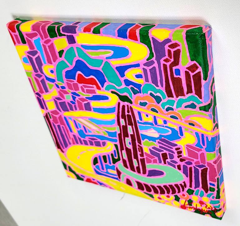 Original Pop Art Landscape Painting by Kim Hee Jun