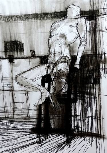 Original Figurative Erotic Drawings by Ian Pearsall