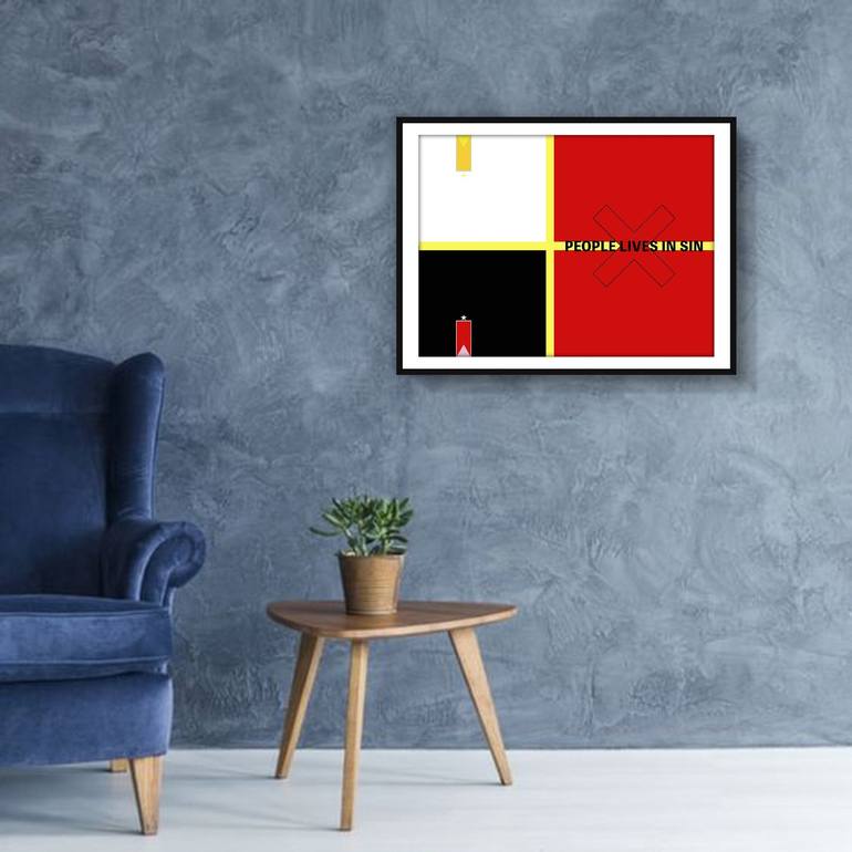 Original Art Nouveau Abstract Printmaking by Andy Edward Zhao