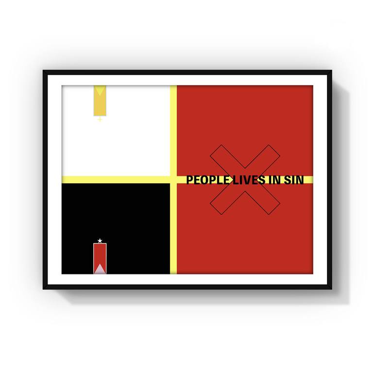 Original Art Nouveau Abstract Printmaking by Andy Edward Zhao