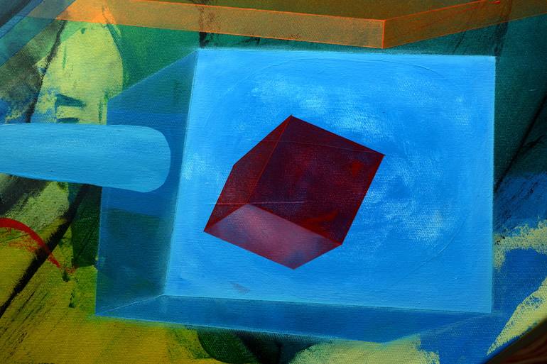 Original Abstract Expressionism Abstract Painting by Radu Radu
