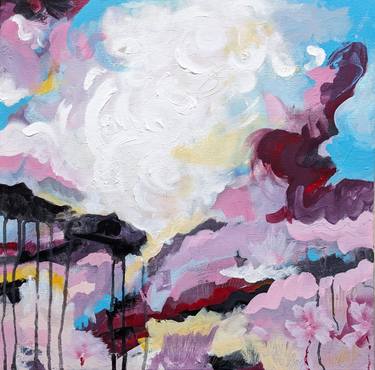Original Abstract Landscape Paintings by Alessia Mencarelli